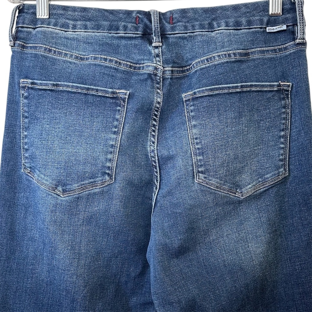 Dear John Alto Split Hem Button Fly Ankle Flare Jeans - Picture 8 of 12